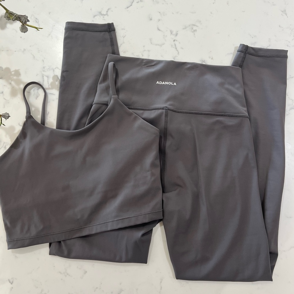 Adanola Ultimate Wrap Over Leggings and Tank Bra